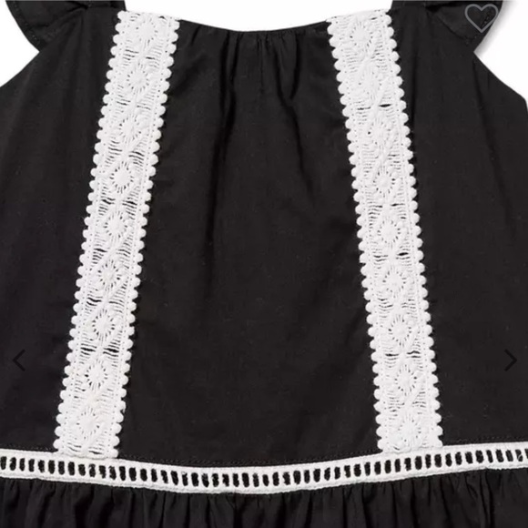 Jaime and Jack Peplum Crochet Trim Top Size 12 New With Tag - Picture 2 of 10